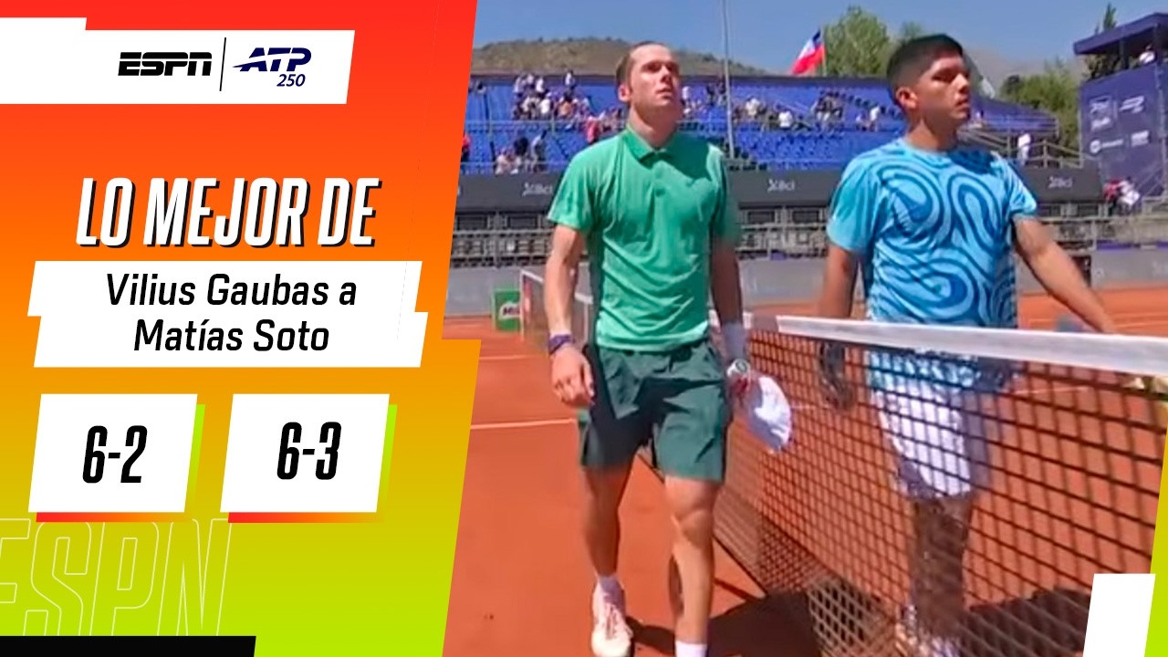 MATÍAS SOTO NO PUEDO CONTRA GAUBAS Y SE DESPIDIÓ DEL ABIERTO DE CHILE EN 32AVOS DE FINAL | RESUMEN