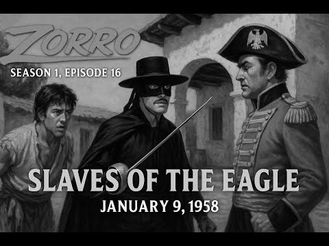 Zorro (1957)[4K]–S01E16: “Slaves of the Eagle” #GuyWilliams #DisneyZorro #ClassicTV #RetroTVShow