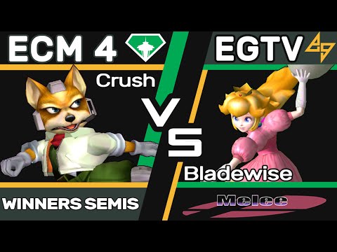 FSBR | Crush (Fox) vs. Bladewise (Peach) | SSBM WSF | EC4