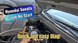 2011 Hyundai Sonata - Crank No Start, Old School Diagnostics!