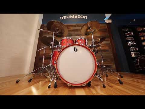 British Drum Company Legend Series Drum Kit - Buckingham Scarlett - Drumazon Showreel