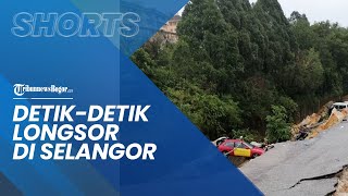 Viral Detik-detik Tanah Longsor hingga Jalanan Ambles di Selangor Malaysia, Tak Ada Korban Jiwa