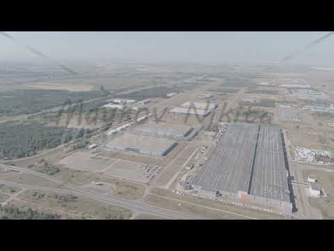A-Log. Russia, Yelabuga. Special economic zone - Alabuga. General panorama, Aerial View, Departure o