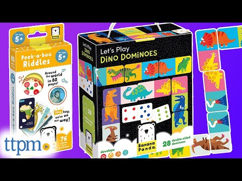 Peek-a-boo Riddles and Let's Play Dino Dominoes from Banana Panda Review!