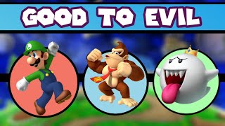 Super Mario Characters - Good to Evil