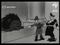 War cartoon 'Hitler and Ribbentrop Meet the British Lion' (1939)