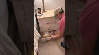 Hidden drawer night stand