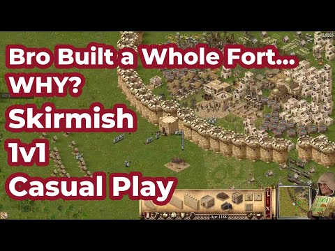 Bro Built a Whole Fort… WHY??? | | Skirmish 1v1 | | Casual Play