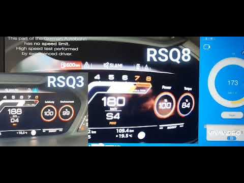 RSQ8 Stock vs RSQ3 APR | 100-250 km/h