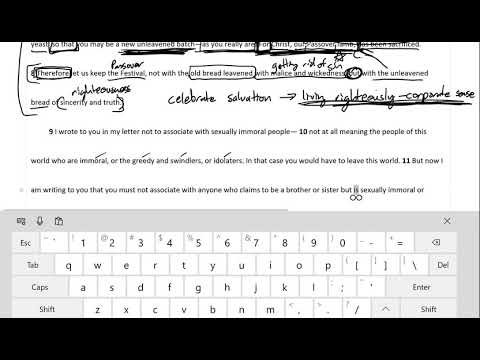 Passage Breakdown - 1 Corinthians 5:6-13 |  Called to be Holy - Week 2