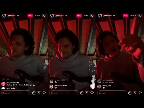 John Mayer Instagram Live (31 January 2021) - Midnight Jamming and Singing