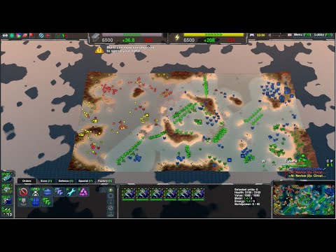 A diamond in the rough of free RTS games. Zero-K. Tutorial level.