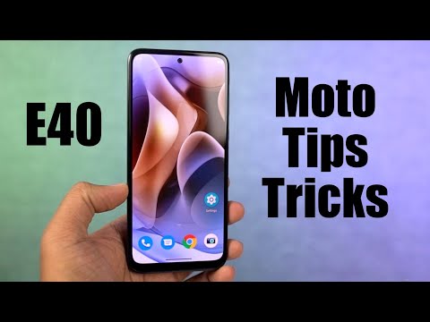 Moto E40 20+ Tips and Tricks