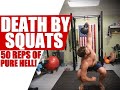 BRUTAL 50 Rep Legs, Core, & Fat Torching Kettlebell Squat Routine | Chandler Marchman