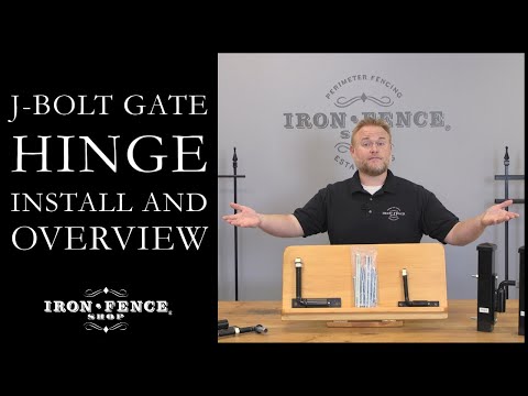 J-Bolt Gate Hinge Installation and Overview for Iron and Aluminum Gates