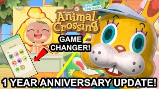 ACNH 1 YEAR ANNIVERSARY UPDATE! More Designs + Evil Zipper Returns