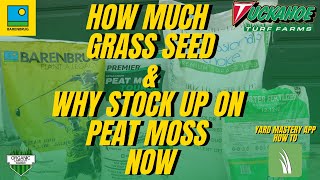 Do Not Buy Cheap Grass Seed & Why Get Peat Moss NOW for Overseed #barnebrug #mountainviewseed