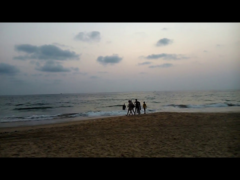 Индия. Гоа. Кандолим. Океан и пляж. 20/04/2017. После заката 