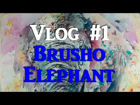 Art Of Ward - The Art of Ward Jene Stroud  -  "Brusho Elephant" Vlog #1