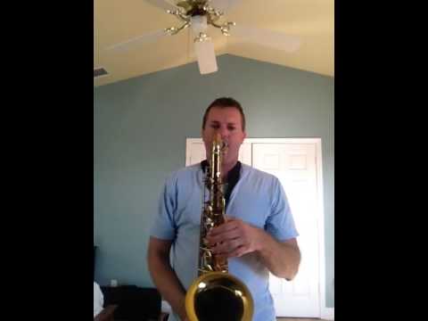 CE Winds Florida prototype (in Hard Rubber), on Buescher Top Hat And Cane tenor saxophone