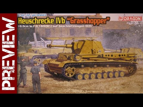 German Heuschrecke IVb 'Grasshopper' prototype artillery (Dragon 1/35 scale model kit)