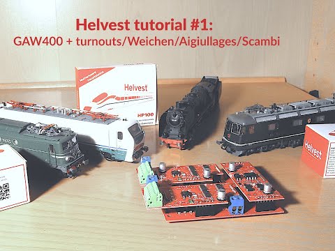 Antrieb von Modellbahnweichenmotoren MTB MP1 und MP5 mit einem Helvest DCC-Decoder