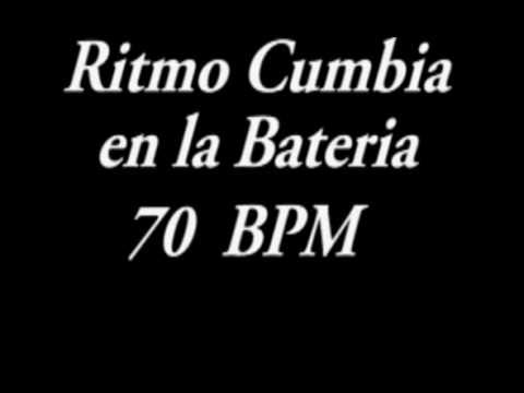 Ritmo cumbia Tropical Bateria 70 bpm