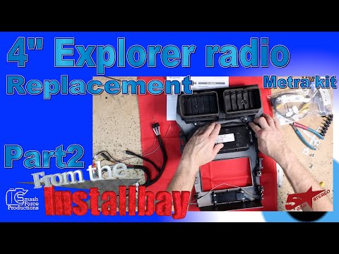 How to replace the 4" radio in the Ford Explorer with the Metra dash kit from the bay part 2