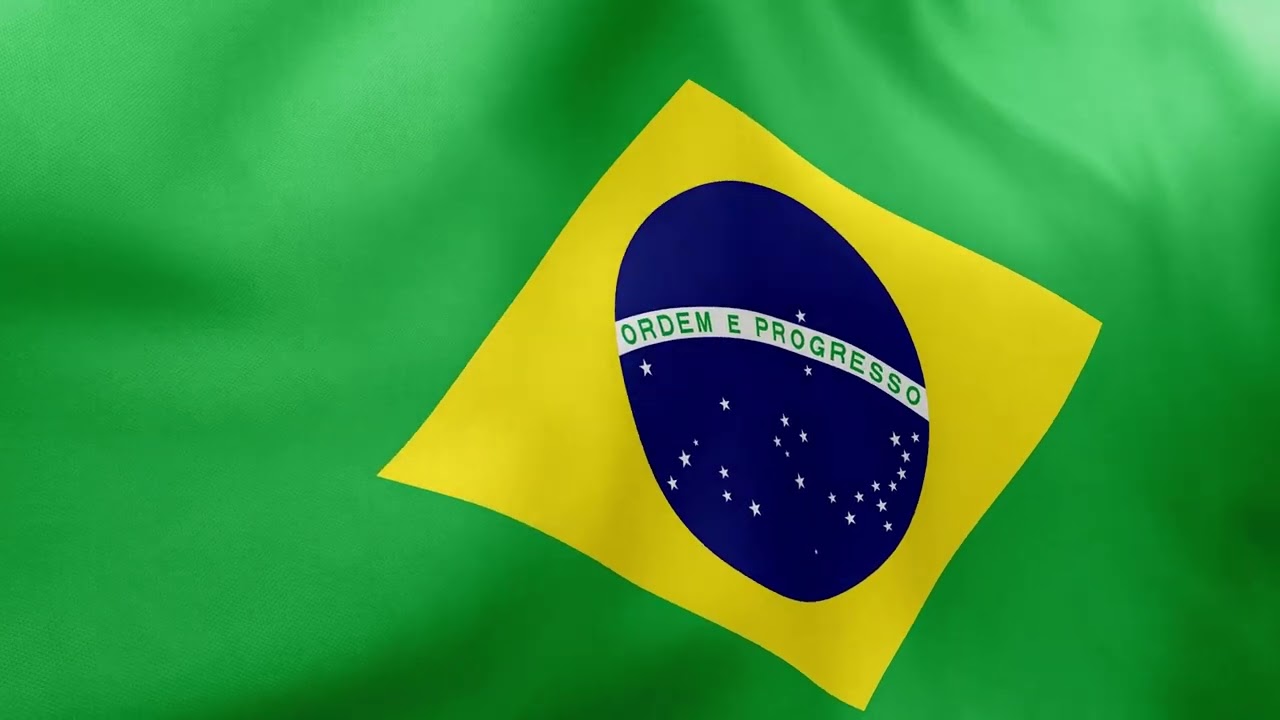 BRAZIL - Waving Flag Loop 4K