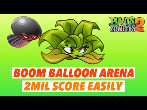 Plants vs Zombies 2 Arena Week Boom Balloon Flower: Guide to 2mil Score