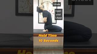 2 Best Exercises for Chest Pain Relief(Do it once) #physiotherapy #shorts