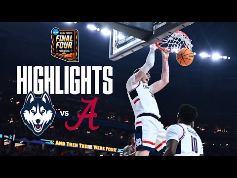 HIGHLIGHTS | UConn Men’s Basketball vs. Alabama | Final Four