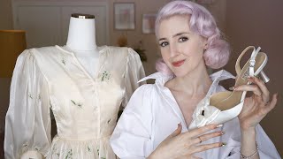 ASMR My Three Wedding Dresses 💍 Vintage Aesthetic Bride! (Crinkly shirt, Fabric Adjustments)