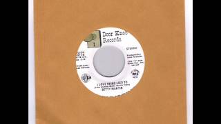 Betty Martin "Don't You Feel It Now"