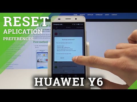 How to Reset App Preferences on HUAWEI Y6 - Restore App Settings