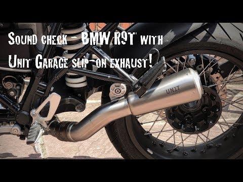 Unit Garage exhaust on  BMW R9T - sound check!