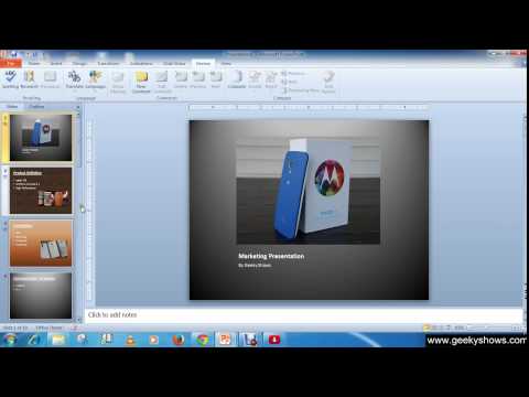 Microsoft PowerPoint 2010 Save PowerPoint Presentation as RTF file