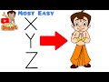 How to draw chota bheem | chhota bheem drawing from XYZ | XYZ से छोटा भीम का ड्राइंग