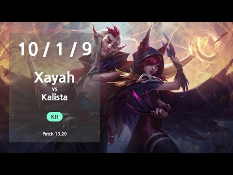 Xayah ADC vs Kalista - KR Master Patch 13.20