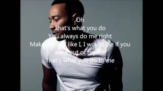 John Legend - What You Do to Me (Piano Demo) (Lyrics)