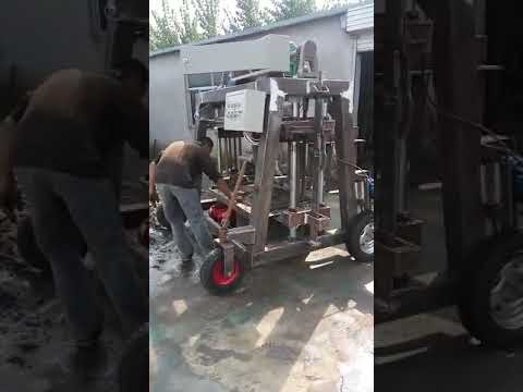 movable concrtete U shaped block making machine