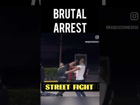 Officer vs Suspect: Real Fight on the Streets.#boxing #martialarts #mma #kravmaga #karate #fyp