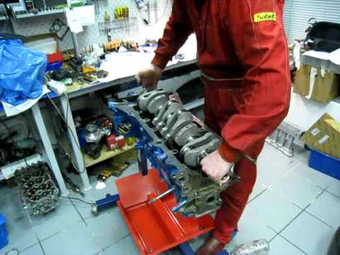 Toyota Supra, "Brian Crower" crankshaft goes in, fragment