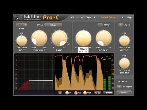 Parallel Compression Using FabFilter Pro-C