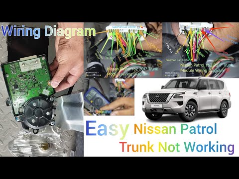 B2403-00 Nissan Patrol 2010 To 2022 Trunk Not Opening || Nissan Patrol Trunk Module wiring Diagram