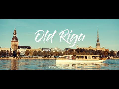 A leisurely boat tour of the Riga canal and River Daugava summer time 2017 4K video
