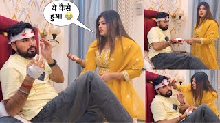 Download lagu Accident 😭 Somesh के sath ये kya हो गया 🥹| gone wrong | crazy sana khan |  mp3