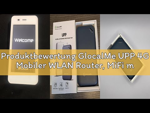 Produktbewertung GlocalMe UPP 4G Mobiler WLAN Router, MiFi mit 10GB EU Daten, verfügbar in über 200