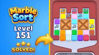 🔴 Marble Sort! - Color Puzzle | Level 151 Walkthrough & Solution 🧠📱