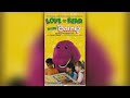 Love To Read With Barney 1993 1993 VHS Release